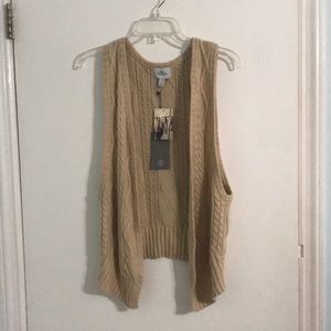 High Low Khaki Vest